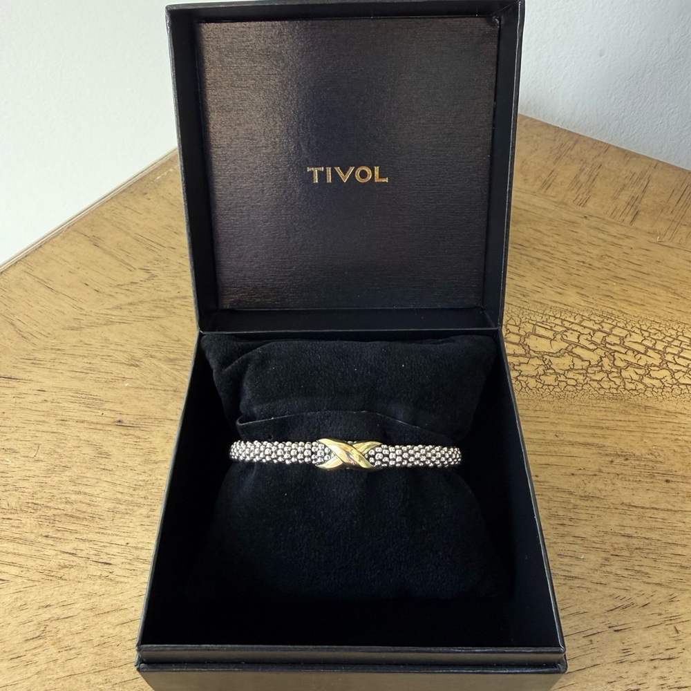 LAGOS Two-Tone X Caviar Bracelet 6mm | Never Worn | Retail $1,400